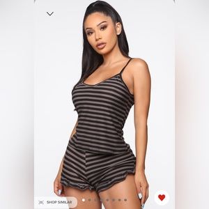 Brand new fashion nova pj set size medium